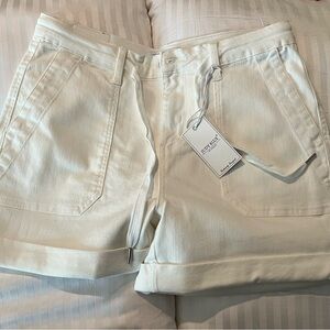 Judy Blue White Women's Cargo Shorts